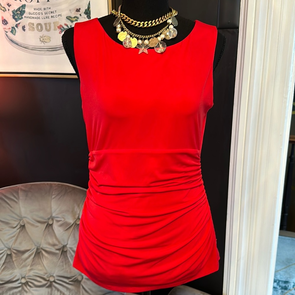 Women’s Calvin Klein invisible fit solutions red sleeveless top Medium